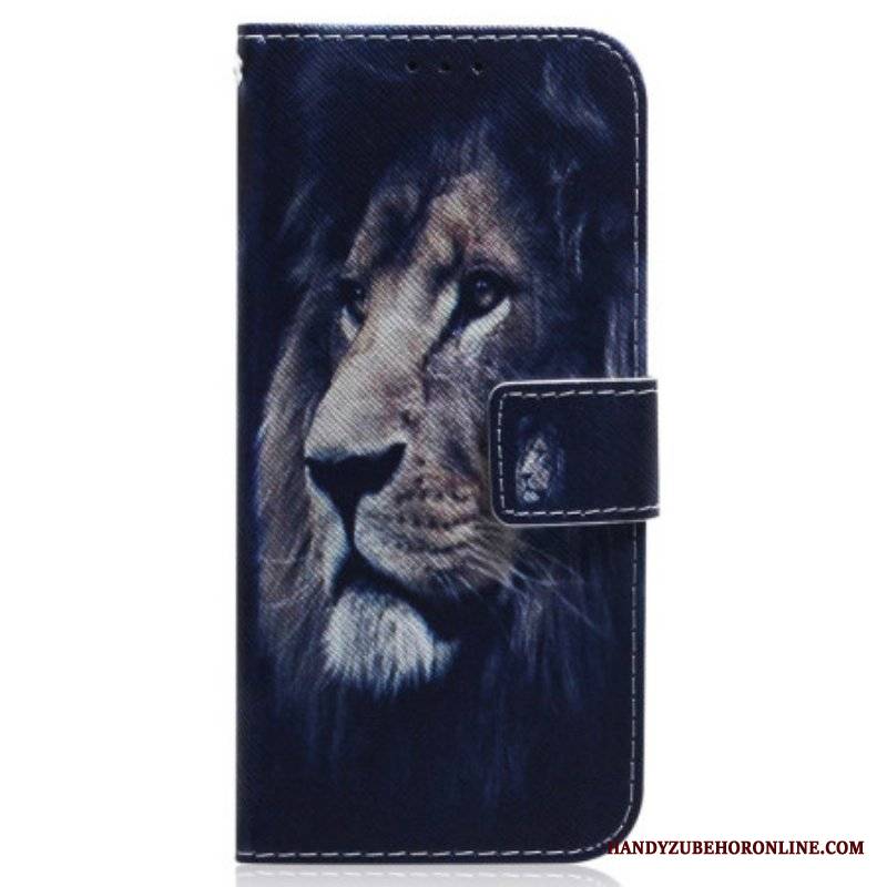 Etui Folio do Realme C35 Nocny Lew