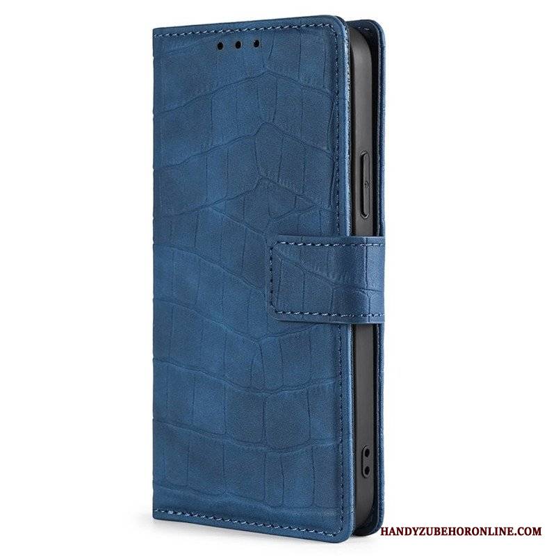 Etui Folio do Realme GT Neo 3 Krokodyl Tekstura