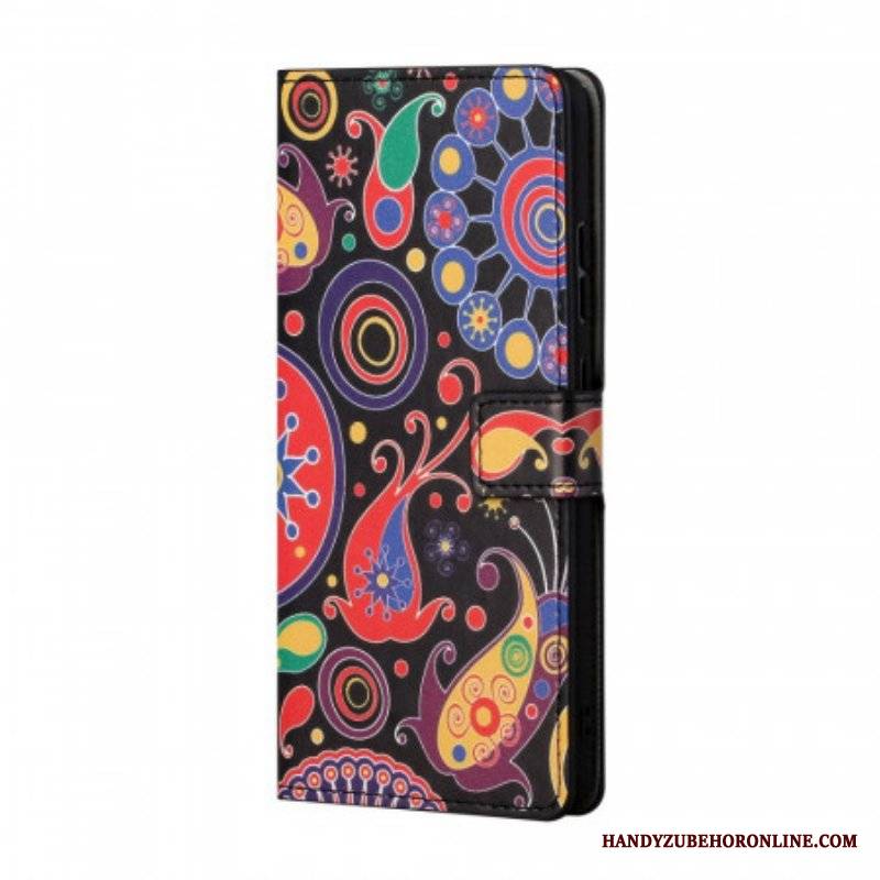 Etui Folio do Samsung Galaxy A13 5G / A04s Rysunki Galaktyk