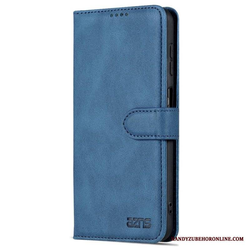 Etui Folio do Samsung Galaxy A13 z Łańcuch Paski W Stylu Vintage Azns