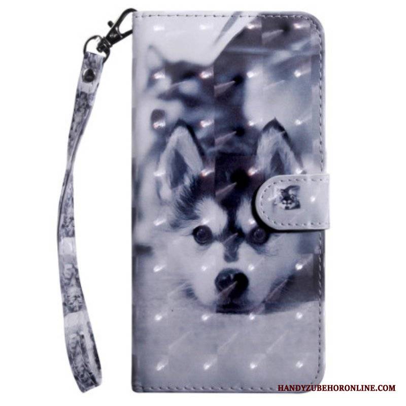 Etui Folio do Samsung Galaxy A14 / A14 5G z Łańcuch Stringi Husky