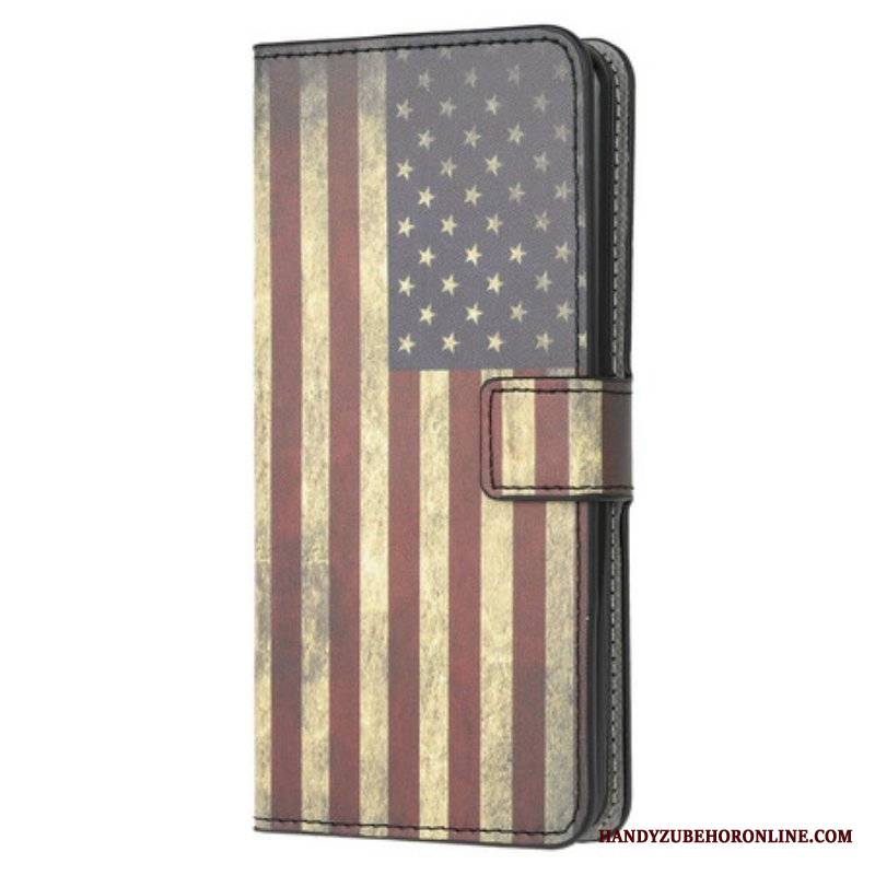 Etui Folio do Samsung Galaxy A52 4G / A52 5G / A52s 5G Flaga Usa