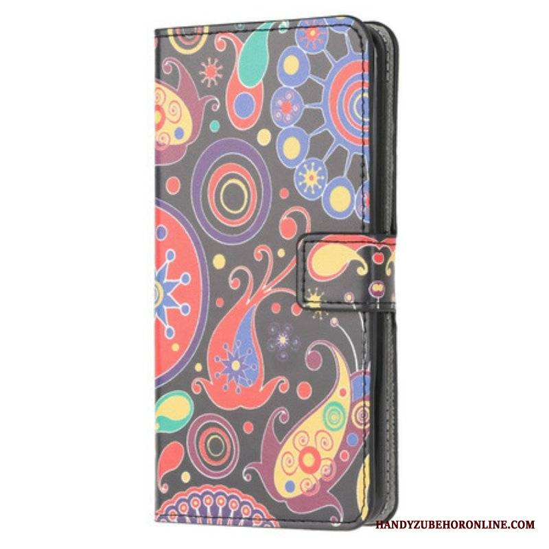 Etui Folio do Samsung Galaxy A52 4G / A52 5G / A52s 5G Rysunki Galaktyk