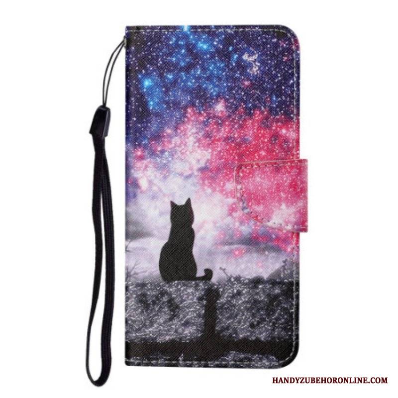 Etui Folio do Samsung Galaxy A54 5G Świetlik Kot