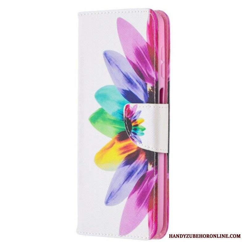 Etui Folio do Samsung Galaxy M12 / A12 Akwarela Kwiat