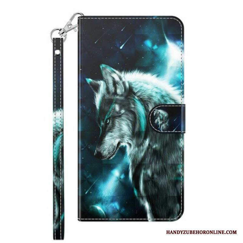 Etui Folio do Samsung Galaxy M12 / A12 Majestatyczny Wilk