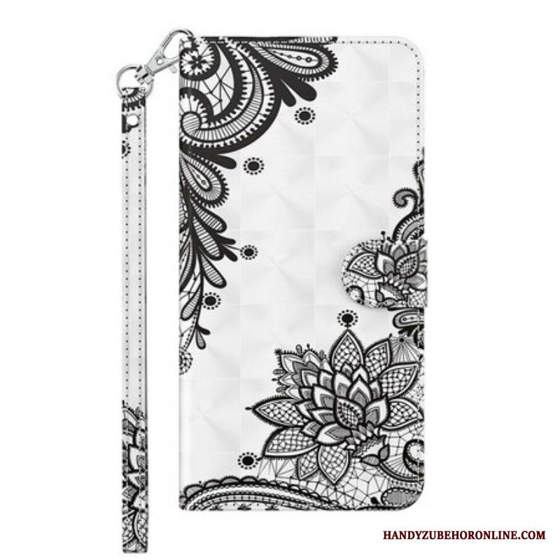 Etui Folio do Samsung Galaxy M12 / A12 Szykowna Koronka