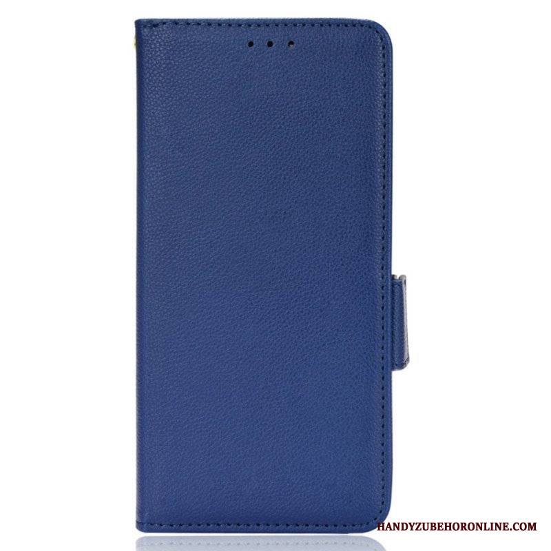 Etui Folio do Samsung Galaxy M13 Bardzo Cienka Sztuczna Skóra Liczi