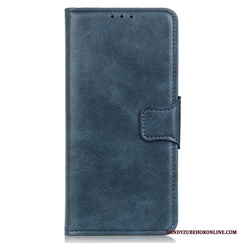 Etui Folio do Samsung Galaxy M23 5G Dwustronne Zapięcie Z Efektem Skóry