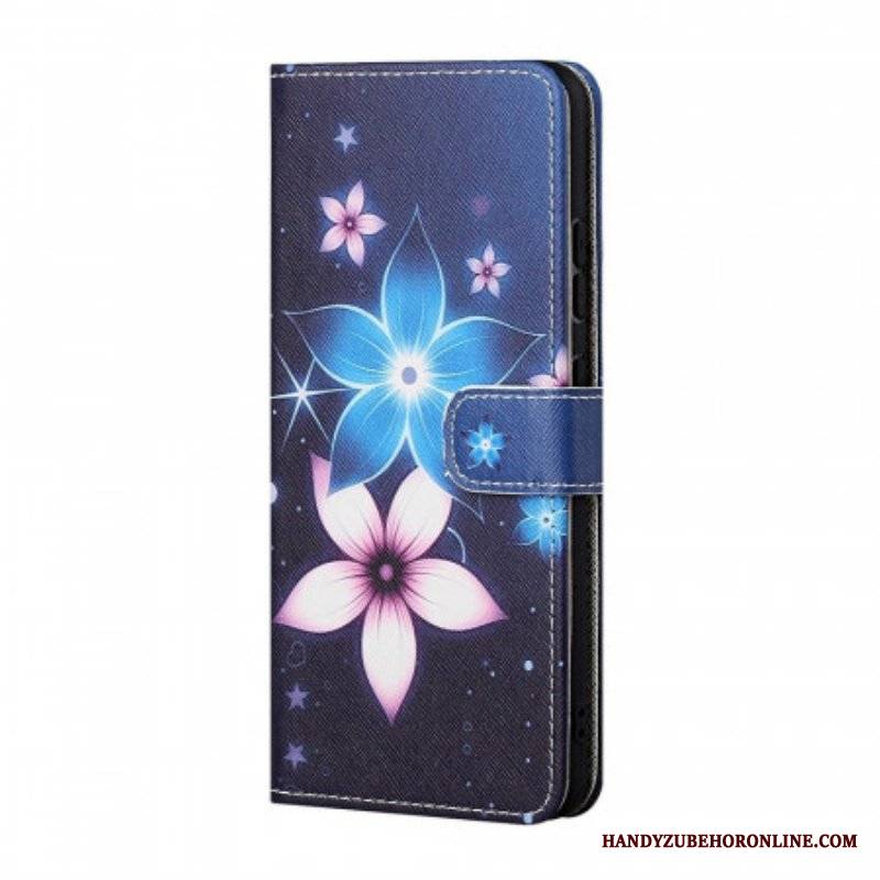 Etui Folio do Samsung Galaxy M23 5G Kwiaty Księżycowe