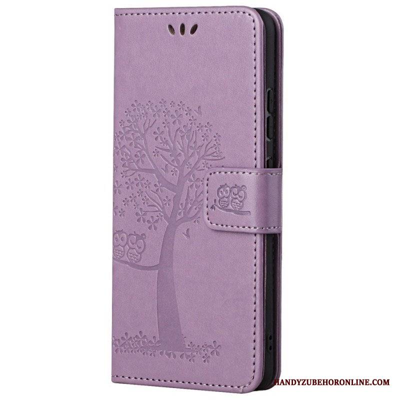 Etui Folio do Samsung Galaxy M23 5G Sowa Drzewo