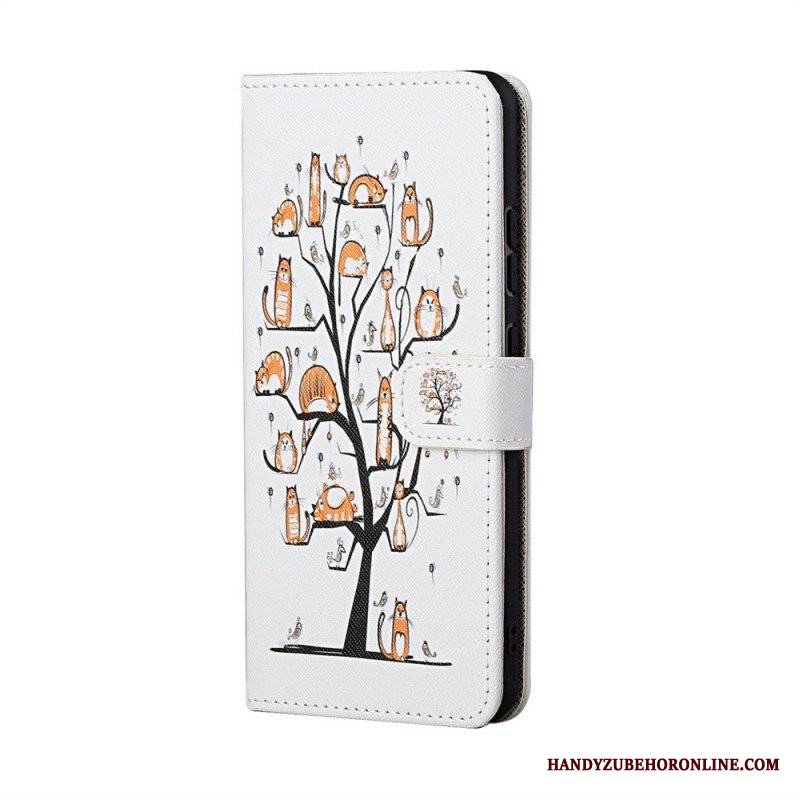 Etui Folio do Samsung Galaxy M23 5G z Łańcuch Stringi Koty