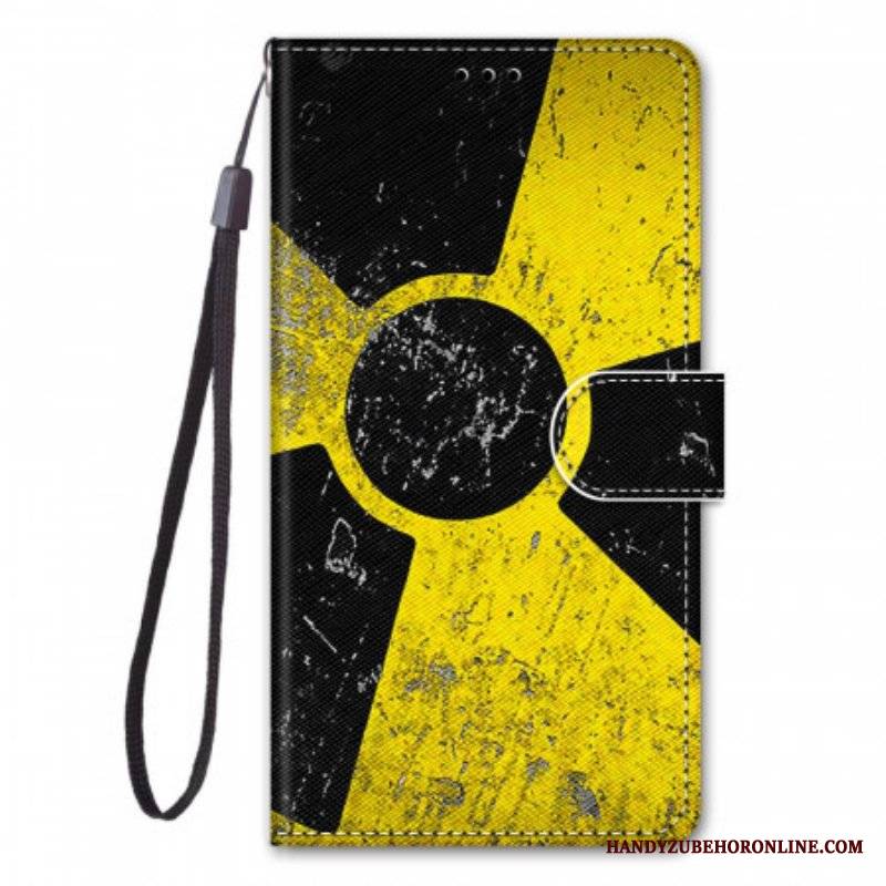 Etui Folio do Samsung Galaxy M23 5G z Łańcuch Zagrożenie Smyczą