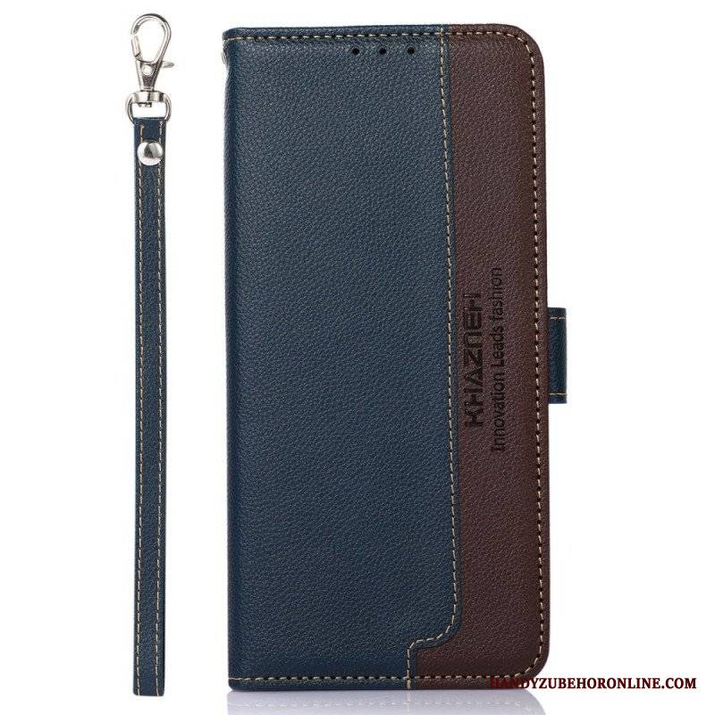 Etui Folio do Samsung Galaxy M52 5G Rfid Khazneh W Stylu Liczi