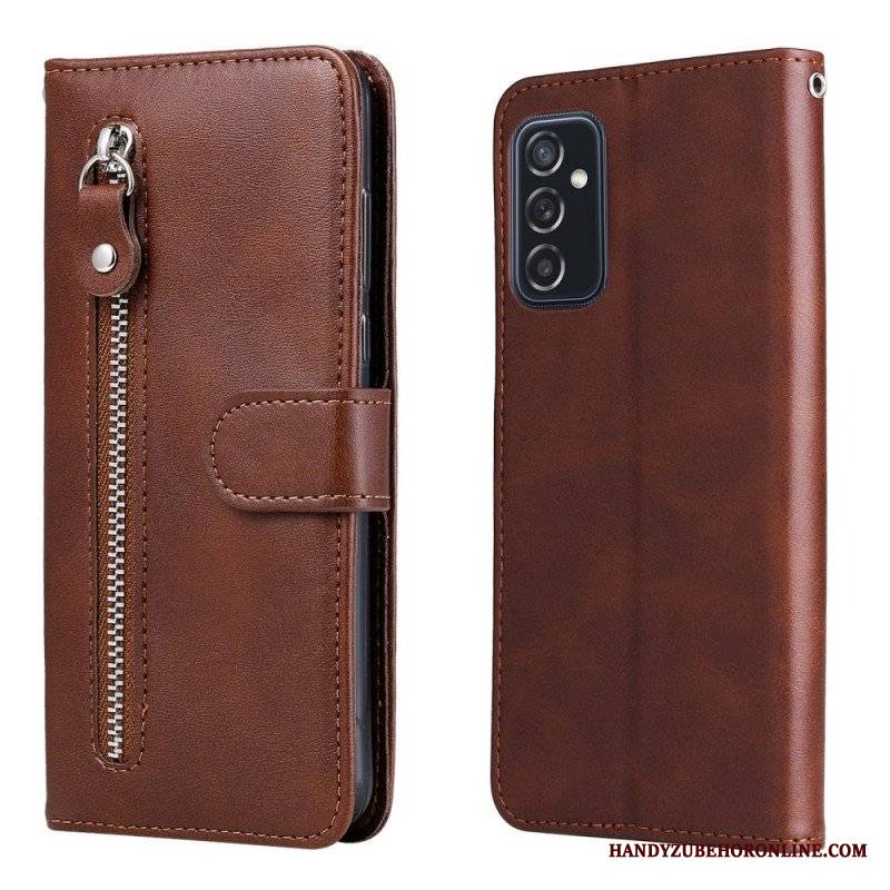 Etui Folio do Samsung Galaxy M52 5G Zamek Błyskawiczny