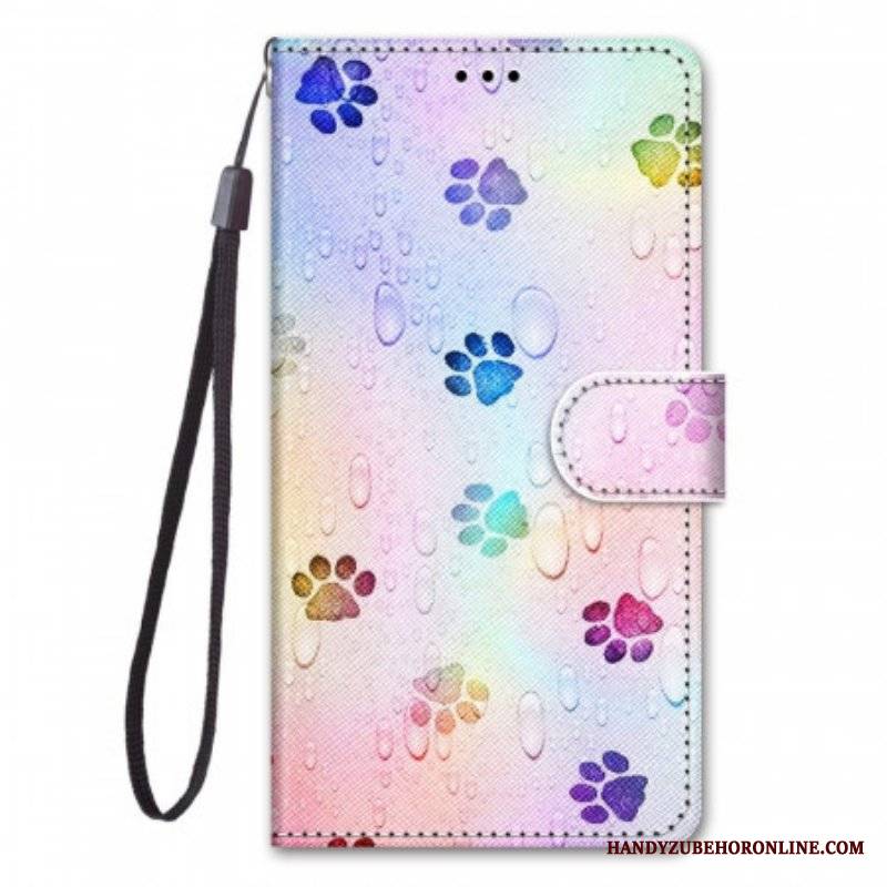 Etui Folio do Samsung Galaxy M53 5G Ślady Kota