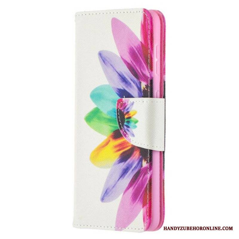 Etui Folio do Samsung Galaxy S21 5G Akwarela Kwiat