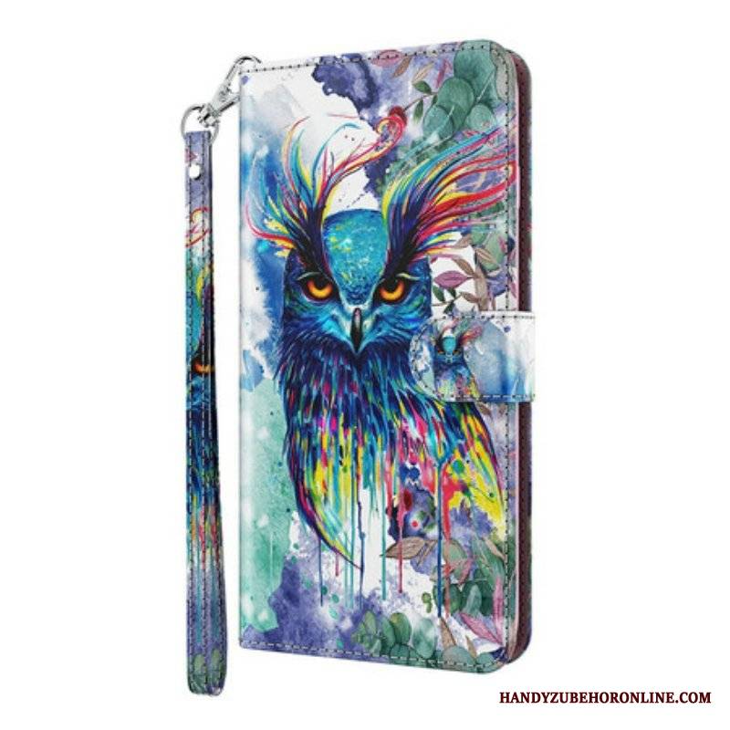 Etui Folio do Samsung Galaxy S21 5G Ptak Akwarela