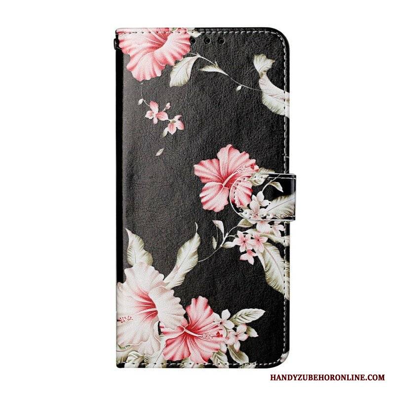 Etui Folio do Samsung Galaxy S21 5G Szalone Kwiaty