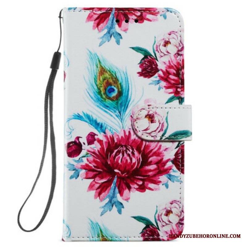 Etui Folio do Samsung Galaxy S21 FE Intensywne Kwiaty