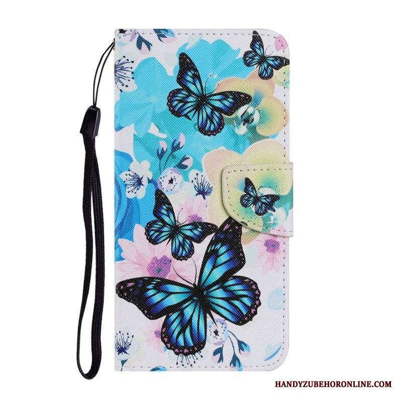 Etui Folio do Samsung Galaxy S21 FE Motyle I Letnie Kwiaty