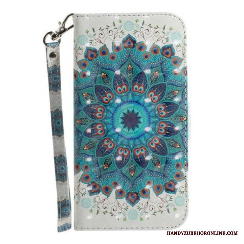 Etui Folio do Samsung Galaxy S21 FE z Łańcuch Mistrzowska Mandala Z Paskiem