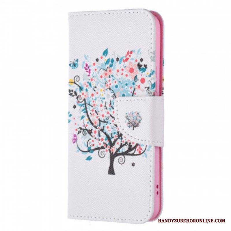 Etui Folio do Samsung Galaxy S22 5G Kwitnące Drzewo