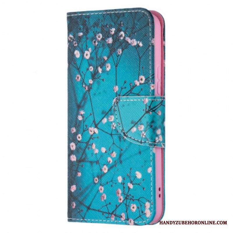 Etui Folio do Samsung Galaxy S22 5G Kwitnące Drzewo