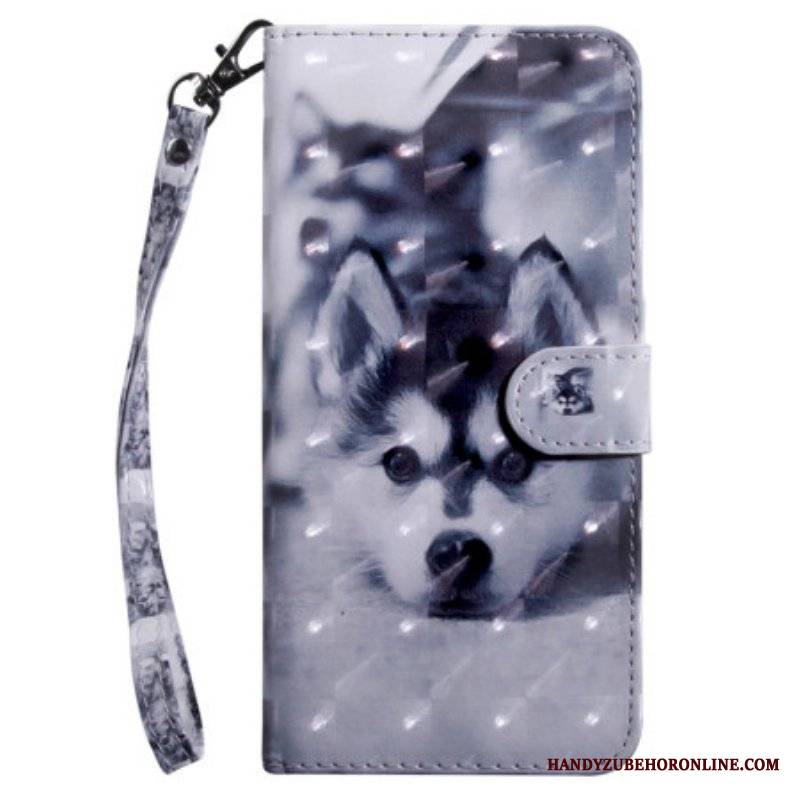 Etui Folio do Samsung Galaxy S23 5G z Łańcuch Stringi Husky