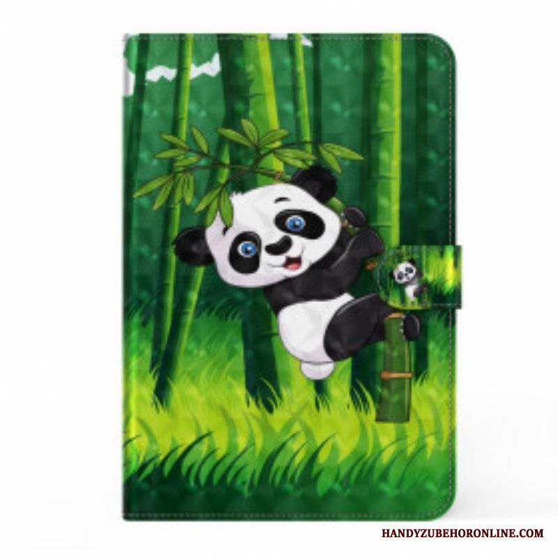 Etui Folio do Samsung Galaxy Tab S8 / Tab S7 Panda Ze Sztucznej Skóry