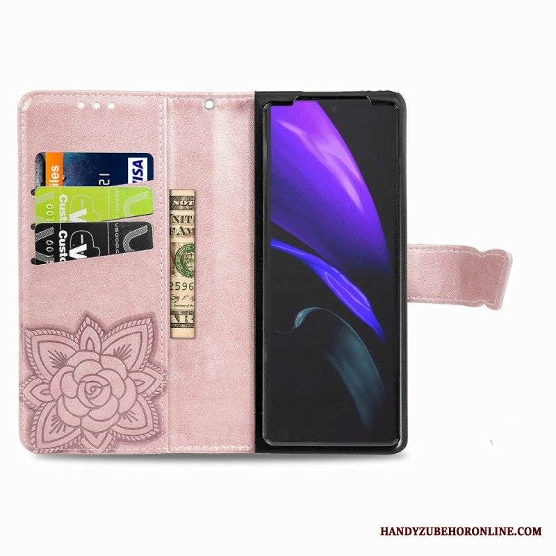 Etui Folio do Samsung Galaxy Z Fold 4 Gigantyczny Motyl