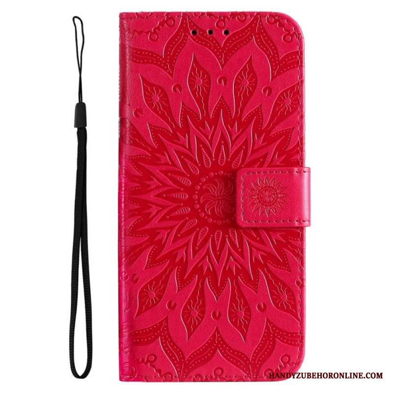 Etui Folio do Vivo V23 5G Mandala Sun Ze Smyczą