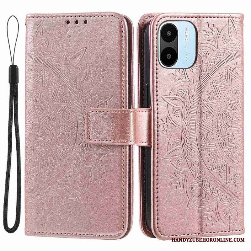 Etui Folio do Xiaomi Redmi A1 Mandala Słońca