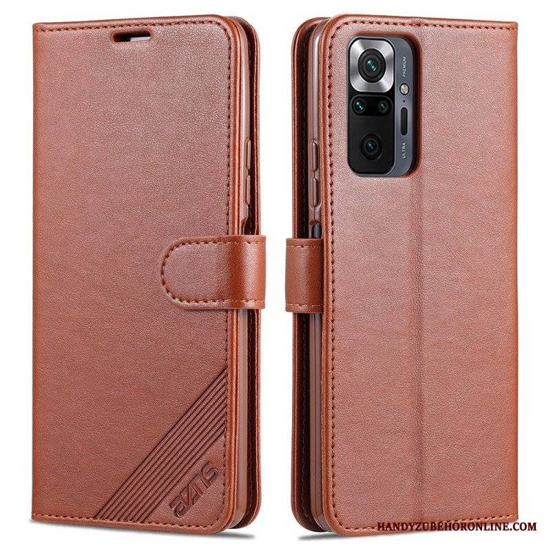 Etui Folio do Xiaomi Redmi Note 10 Pro Sztuczna Skóra Azns