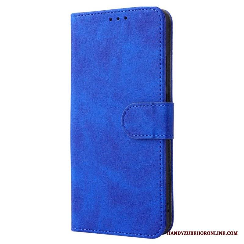 Etui Folio do Xiaomi Redmi Note 11 / 11S Dotyk Skóry Ze Smyczą