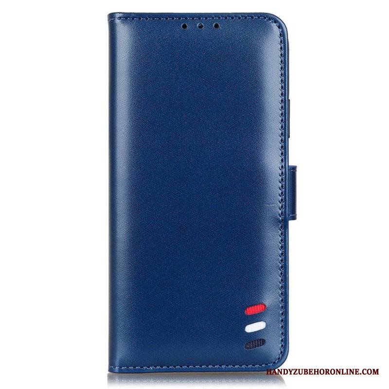 Etui Folio do Xiaomi Redmi Note 11 Pro Plus 5G Trójkolorowy Efekt Skóry