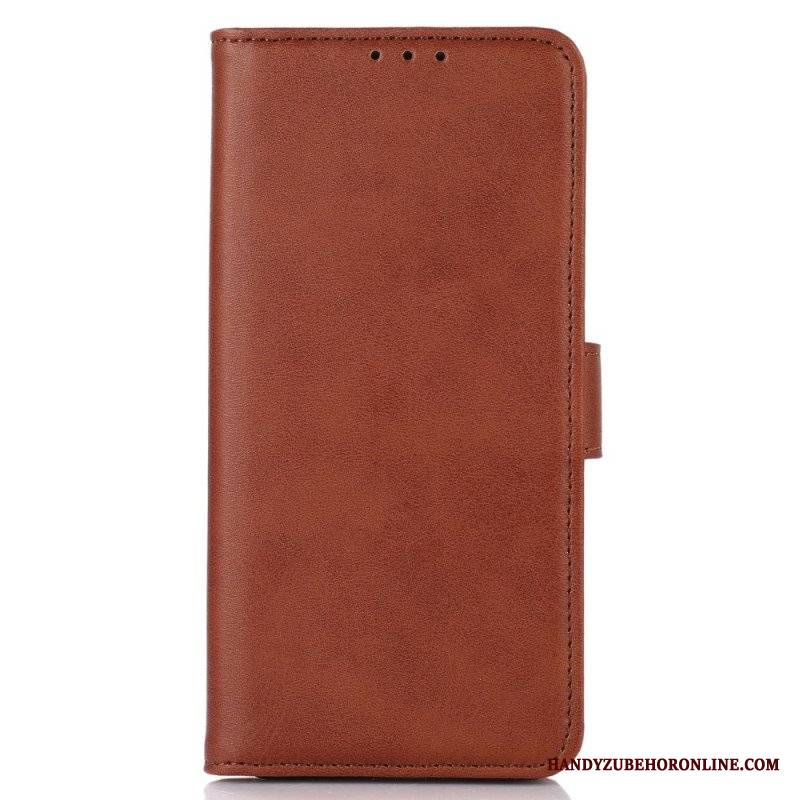 Etui Folio do Xiaomi Redmi Note 12 4G Efekt Skóry