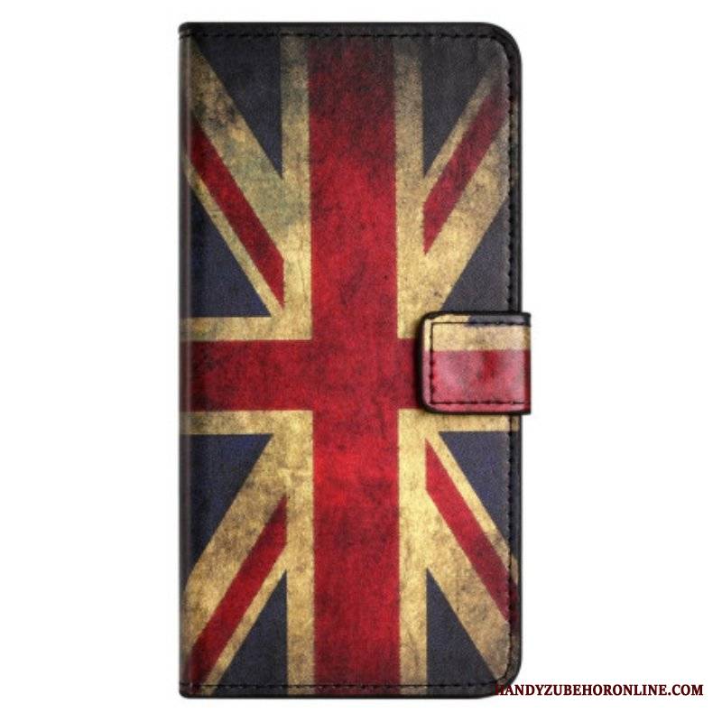 Etui Folio do Xiaomi Redmi Note 12 4G Flaga Angielska