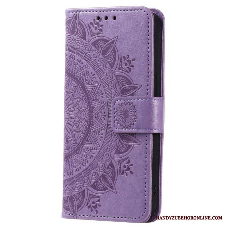 Etui Folio do Xiaomi Redmi Note 12 4G Mandala Sun Ze Smyczą