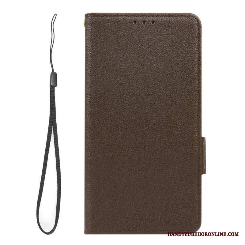 Etui Folio do Xiaomi Redmi Note 12 5G Bardzo Delikatny Styl Liczi