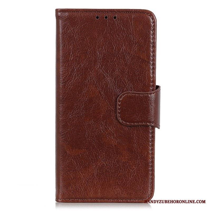 Etui Folio do Xiaomi Redmi Note 12 5G Dwoina Skóry Nappa