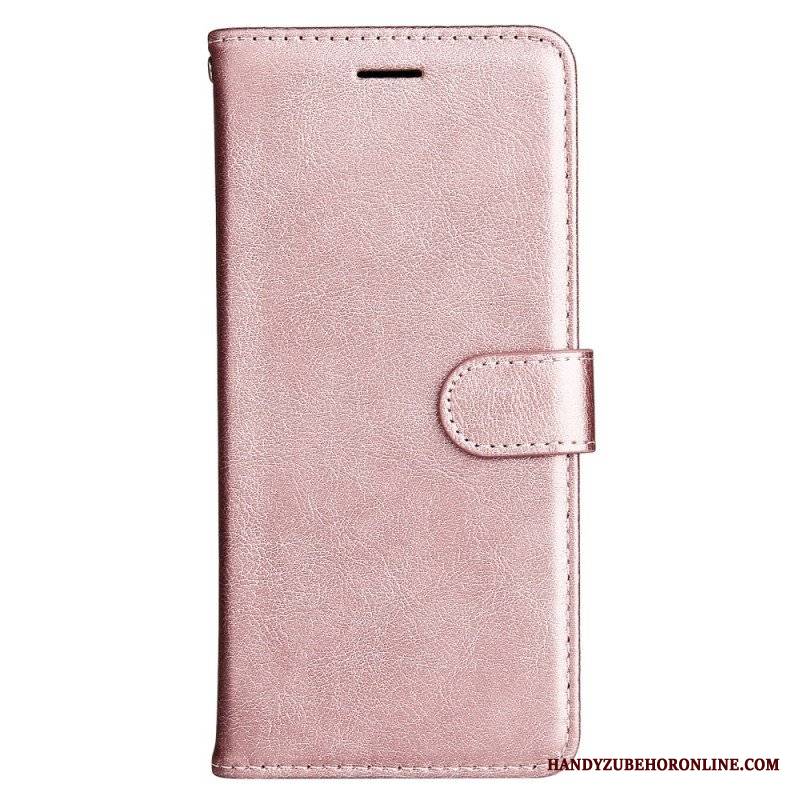 Etui Folio do Xiaomi Redmi Note 12 5G z Łańcuch Zwykły Z Paskiem