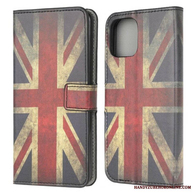 Etui Folio do iPhone 13 Mini Flaga Anglii