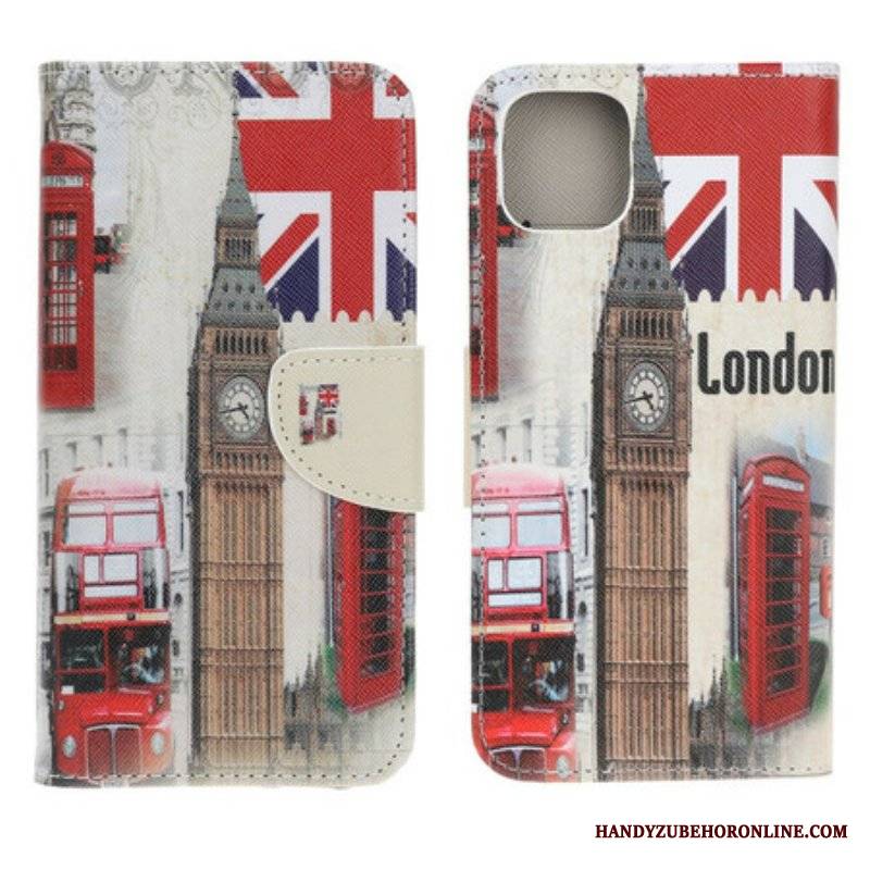 Etui Folio do iPhone 13 Mini Życie W Londynie