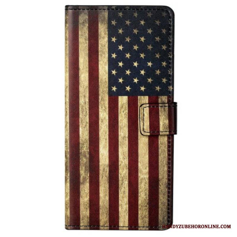 Etui Folio do iPhone 13 Pro Max Flaga Usa