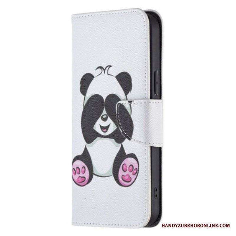 Etui Folio do iPhone 13 Pro Max Zabawa Pandami