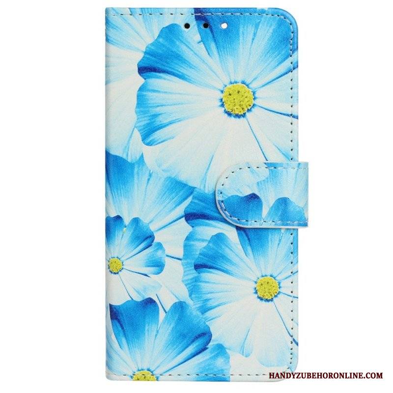 Etui Folio do iPhone 14 Kwiaty