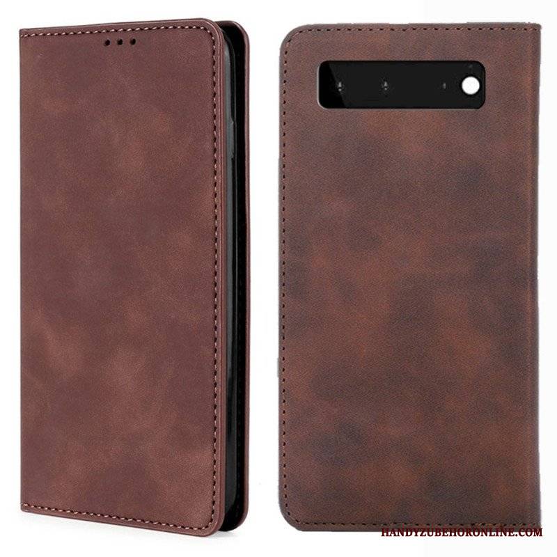 Etui Na Telefon do Google Pixel 6 Etui Folio Dotyk Skóry