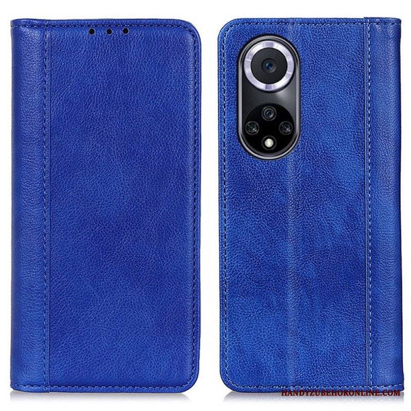 Etui Na Telefon do Honor 50 Etui Folio Elegancka Dwoina Skóry Liczi