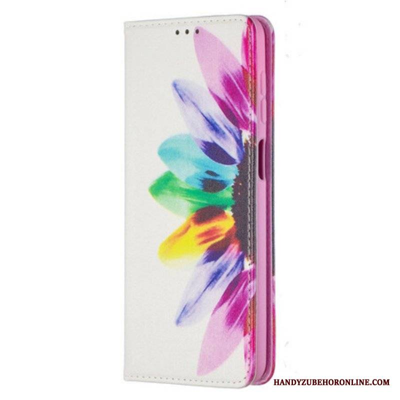 Etui Na Telefon do Samsung Galaxy M12 / A12 Etui Folio Akwarela Kwiat